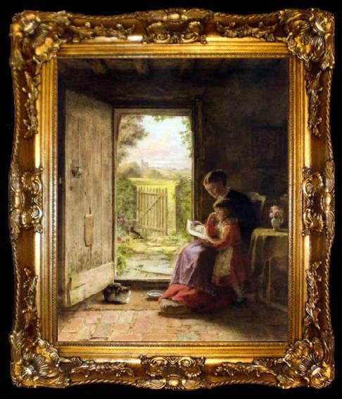 framed  George Hardy The Reading Lesson, ta009-2